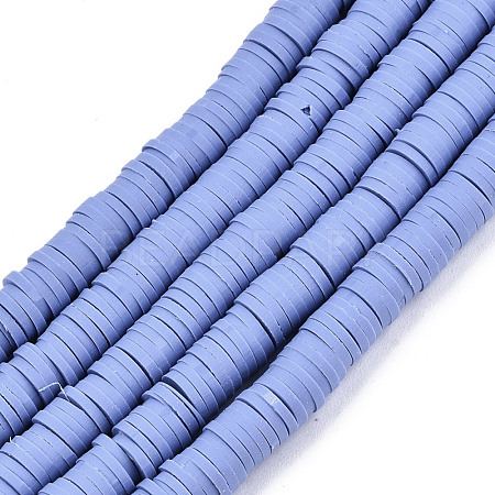 Handmade Polymer Clay Beads Strands CLAY-R089-6mm-023-1