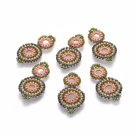 MIYUKI & TOHO Handmade Japanese Seed Beads Links SEED-A027-G13-1