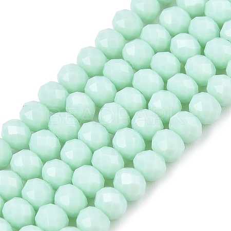 Opaque Solid Color Imitation Jade Glass Beads Strands EGLA-A044-P3mm-D14-1