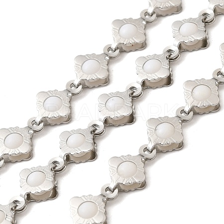 304 Stainless Steel Rhombus Link Chains CHS-C016-31P-1