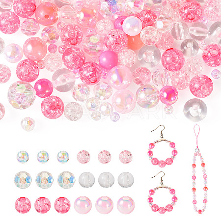 Transparent & Opaque Acrylic Bead LS-OACR-TAC0002-08B-1