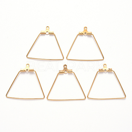 304 Stainless Steel Wire Pendants STAS-S103-01G-1