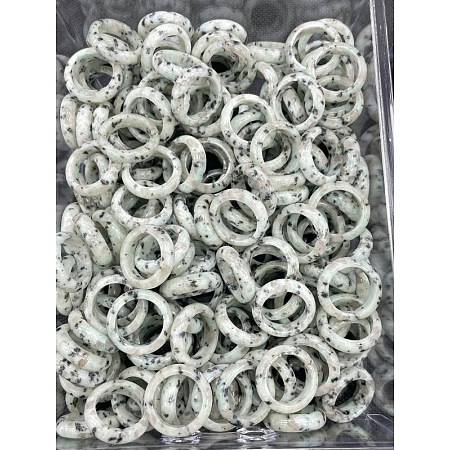 Natural Sesame Jasper Finger Rings WG8089A-21-1