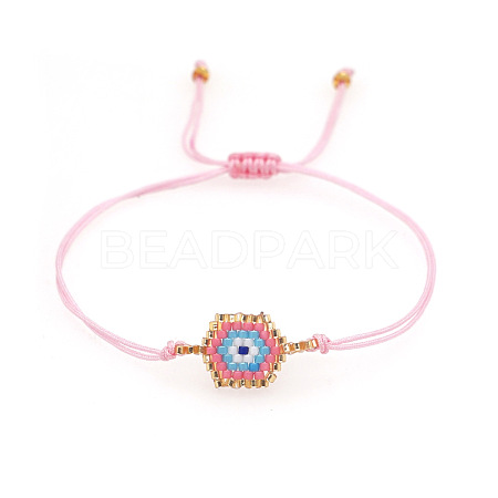 Bohemian Style Glass Seed Beaded Link Bracelets KD2709-4-1