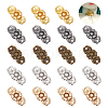  80 Sets 5 Colors Flower Alloy Snap Lock Clasps FIND-NB0004-03-1