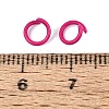 Spray Painted Iron Open Jump Rings IFIN-T017-04C-09-3