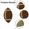 12Pcs 2 Styles Sport Resin Rhinestone Hot Melt Adhesive on the Back DIY-GF0014-26-7