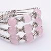 Natural Gemstone Beads Multi-strand Bracelets BJEW-JB02983-3