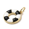 Brass Enamel Pendants KK-P338-23G-02-2
