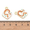 Printed Brass Pendants KK-CBA42CA-04G-04-3