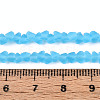 Frosted Transparent Glass Beads X1-GLAA-N016-4mm-06-4