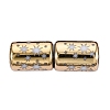 Electroplate Glass Beads EGLA-Q137-01A-G02-1