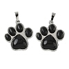 Natural Obsidian Pendants G-B194-02P-07-1
