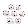Spot Pattern Opaque ABS Plastic Imitation Pearl Enamel Beads KY-G020-02A-3