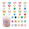 800Pcs 8 Style Transparent Acrylic Beads TACR-FW0001-05-1
