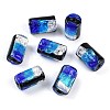 Handmade Silver Foil Glass Beads LAMP-I027-03B-1