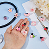 24Pcs 12 Styles Resin Stethoscope Pendant Decorations HJEW-DC00176-3