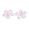 Plated UV Acrylic Beads TACR-S161-04B-2