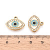 304 Stainless Steel Rhinestone Pendants STAS-N110-53A-G-3