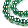 Electroplate Transparent Glass Beads Strands GLAA-T032-T4mm-AB21-3
