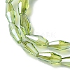 Transparent Electroplate Glass Beads X1-GLAA-K064-05A-PL04-3