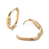 Brass Hoop Earrings EJEW-C073-19KCG-2
