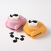 Random Single Color or Random Mixed Color Mini Plastic Craft Punch Sets for Scrapbooking & Paper Crafts AJEW-F003-30B-1