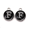 Platinum Plated Alloy Charms LS-ENAM-S118-02F-P-1