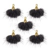 Faux Mink Fur Tassel Pendant Decorations FIND-YW0002-24A-1