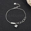 925 Thai Sterling Silver Anklets AJEW-BB60884-A-6