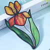 Bird of Paradise Flower Stained Acrylic Pendant Decoration HJEW-WH20003-24B-6