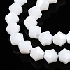 Opaque Solid Color Electroplate Glass Beads Strands LS-EGLA-A039-P6mm-A15-3