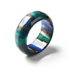 Resin Plain Band Finger Ring for Women RJEW-C034-01E-1