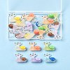 20Pcs Snail Resin Pendants RESI-FS0002-12-8