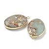 Dyed Synthetic Imperial Jasper Pendants G-D337-03A-G-2