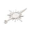 Rack Plating Brass Pendant Cabochon Settings KK-E067-29P-3