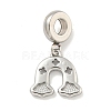 Non-Tarnish 304 Stainless Steel European Dangle Charms STAS-U005-36P-1