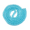 Baking Paint Imitation Jade Glass Round Bead Strands X-DGLA-Q021-6mm-07-2