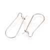 Tarnish Resistant 304 Stainless Steel Hoop Earrings Findings STAS-Q223-11A-1