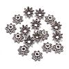 Flower Tibetan Silver Fancy Bead Caps A475-4