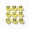 Opaque Champagne Yellow Acrylic Beads X-MACR-N008-42-C10-2
