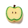 Opaque Resin Fruit & Vegetable Adhesive Back Cartoon Stickers RESI-K019-46-2