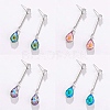 Pointed Back Glass Rhinestone Cabochons RGLA-OC0001-10-6