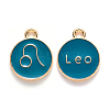 Alloy Enamel Pendants ENAM-S124-01A-05G-1