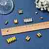 10 Bags Brass Magnetic Clasps with Loops KK-FS0002-02P-5