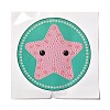 DIY Starfish Pattern Diamond Painting Stickers Kits for Kids DIY-I068-04-2