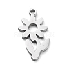 304 Stainless Steel Charms STAS-D036-02P-1