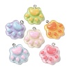 Cartoon Translucent Resin Pendants RESI-D071-01-1