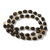 Natural Golden Sheen Obsidian Beads Strands G-F809-A27-01-3