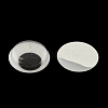 Black & White Plastic Wiggle Googly Eyes Buttons DIY Scrapbooking Crafts Toy Accessories with Label Paster on Back KY-S002B-6mm-1